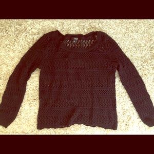 NWoTs Black knit sweater that is somewhat see-thru